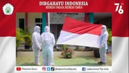 LAB SCHOOL FIP UMJ Melaksanakan Upacara Bendera Merah Putih  dalam Rangka Memperingati HUT RI ke-76 dengan Tema “Cerah Indonesiaku”